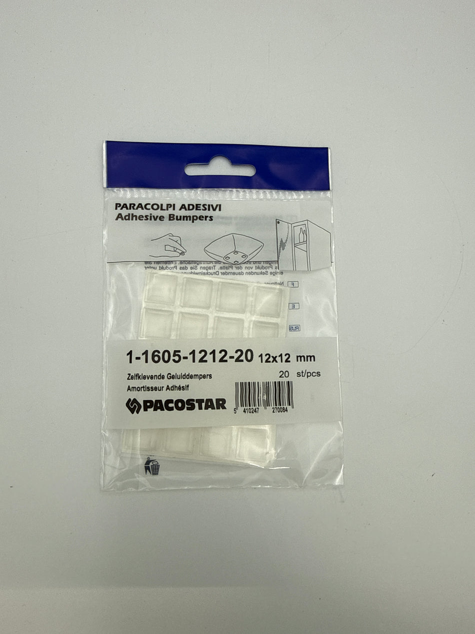 Paracolpi geluiddempend Zelfklevend 12X12mm