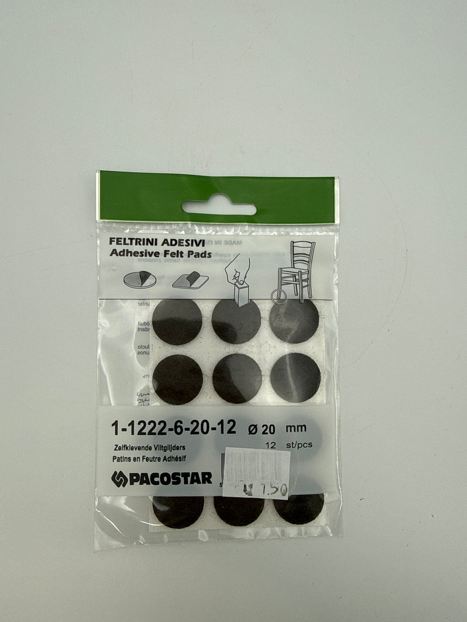Zelfklevende viltglijders 20 mm