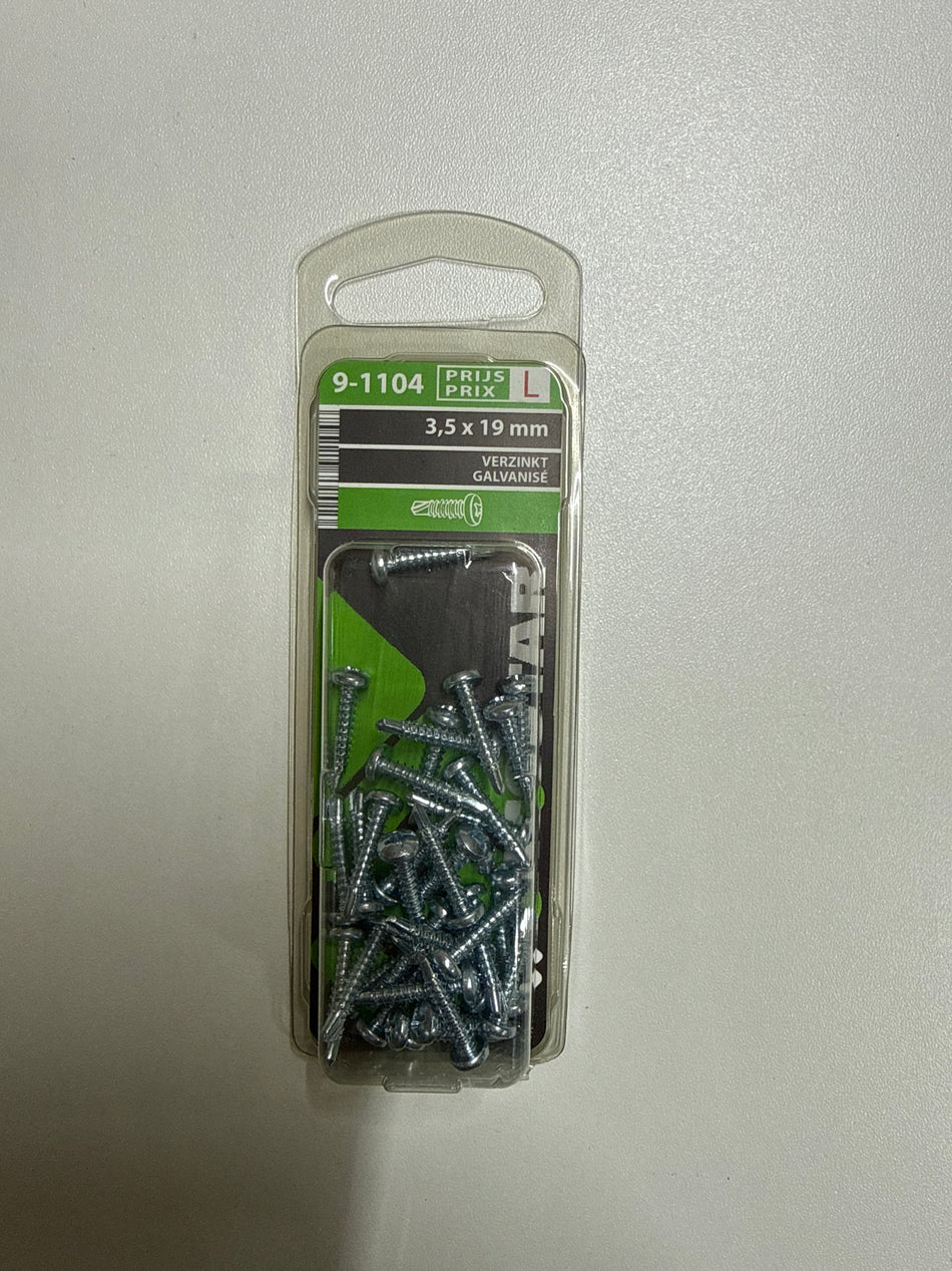 Verzinkt 3,5x19 mm