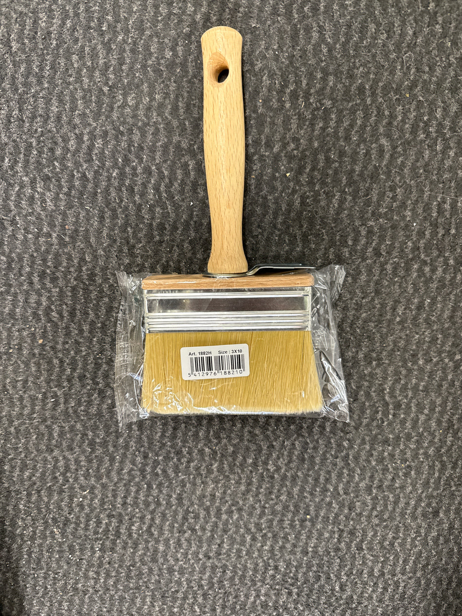 Blokborstel Latex Blond 3x10cm - Houten Steel