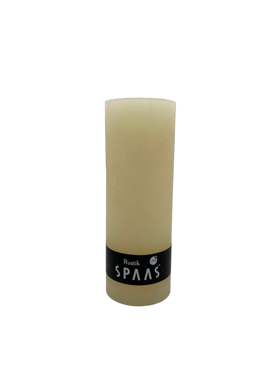 Spaas cilinderkaars ivoor 70X190