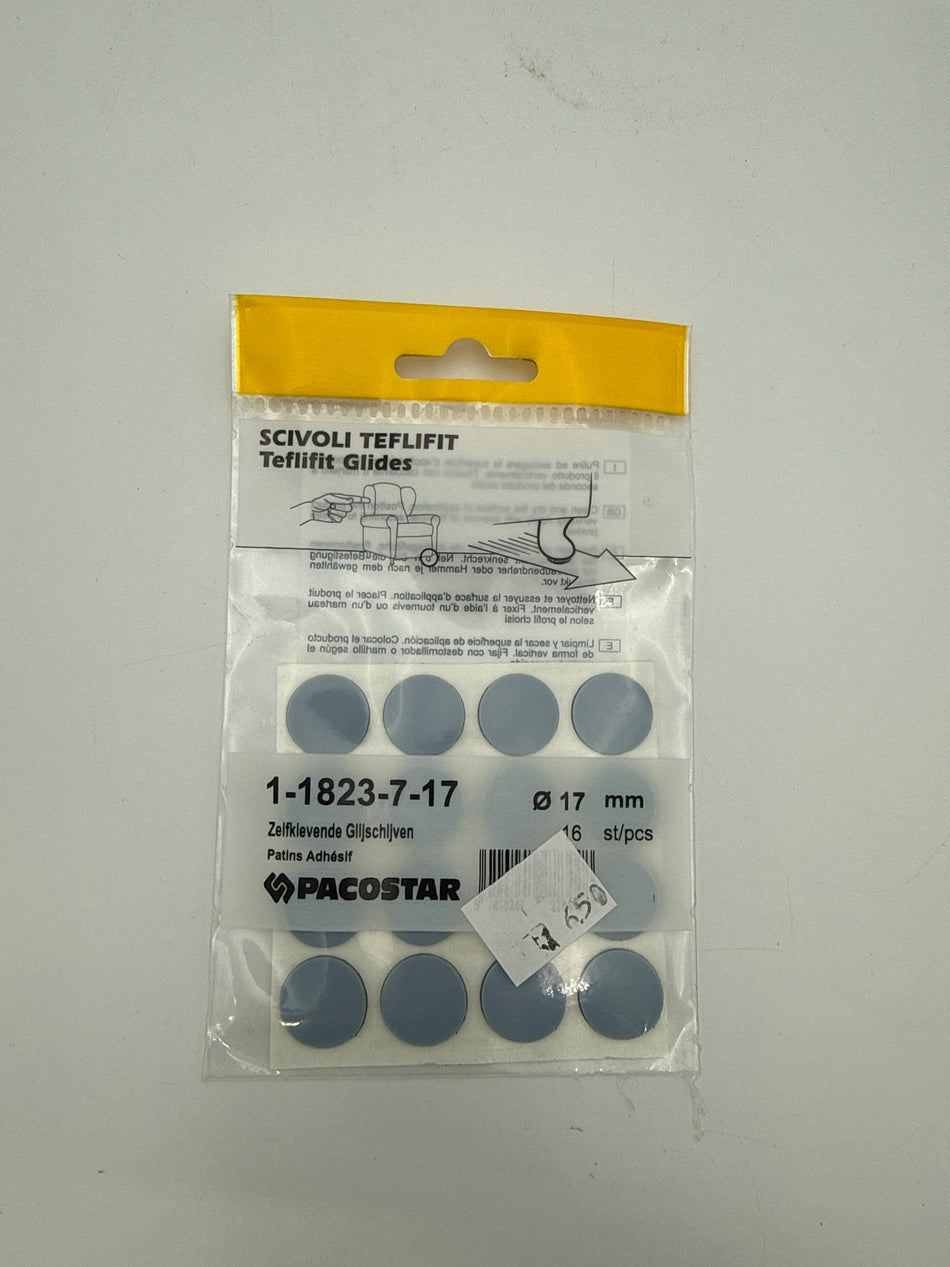 Zelfklevende  Glijschijven 17 mm
