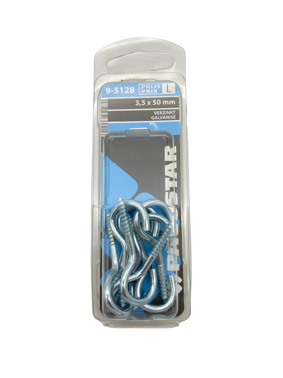 Haakschroeven, verzinkt - 3,5 x 50 mm