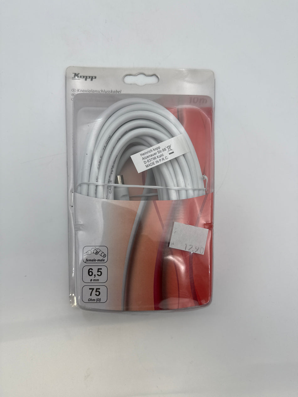 Coax annsluitkabel 10m