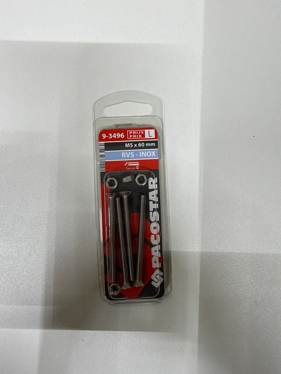 Rvs m5x60mm