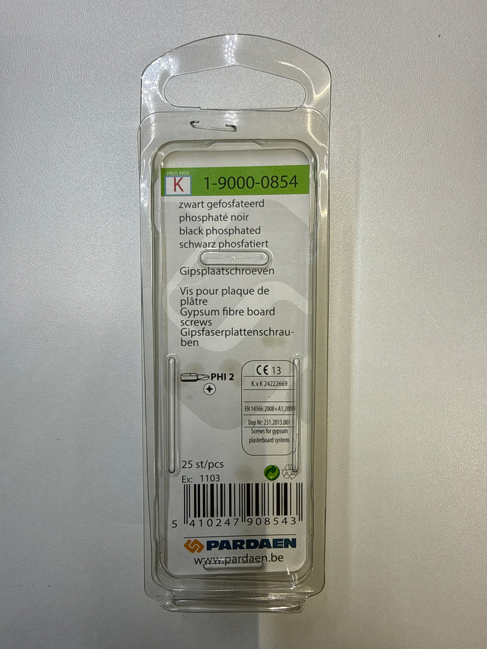 Zwart gefosfateerd 3,6x45mm