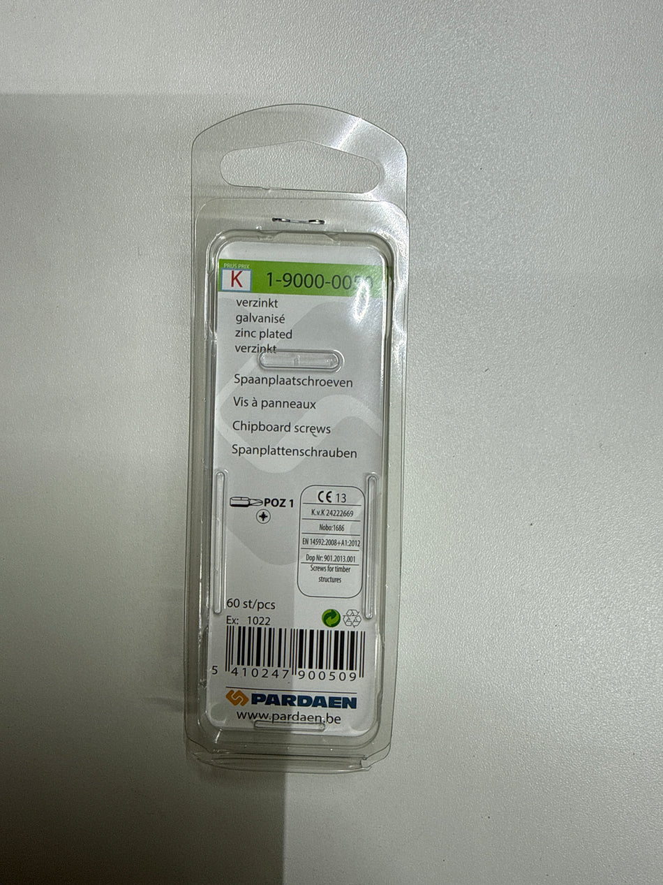 Spaanplaatschroeven platte kop - 3,0 x 12 mm