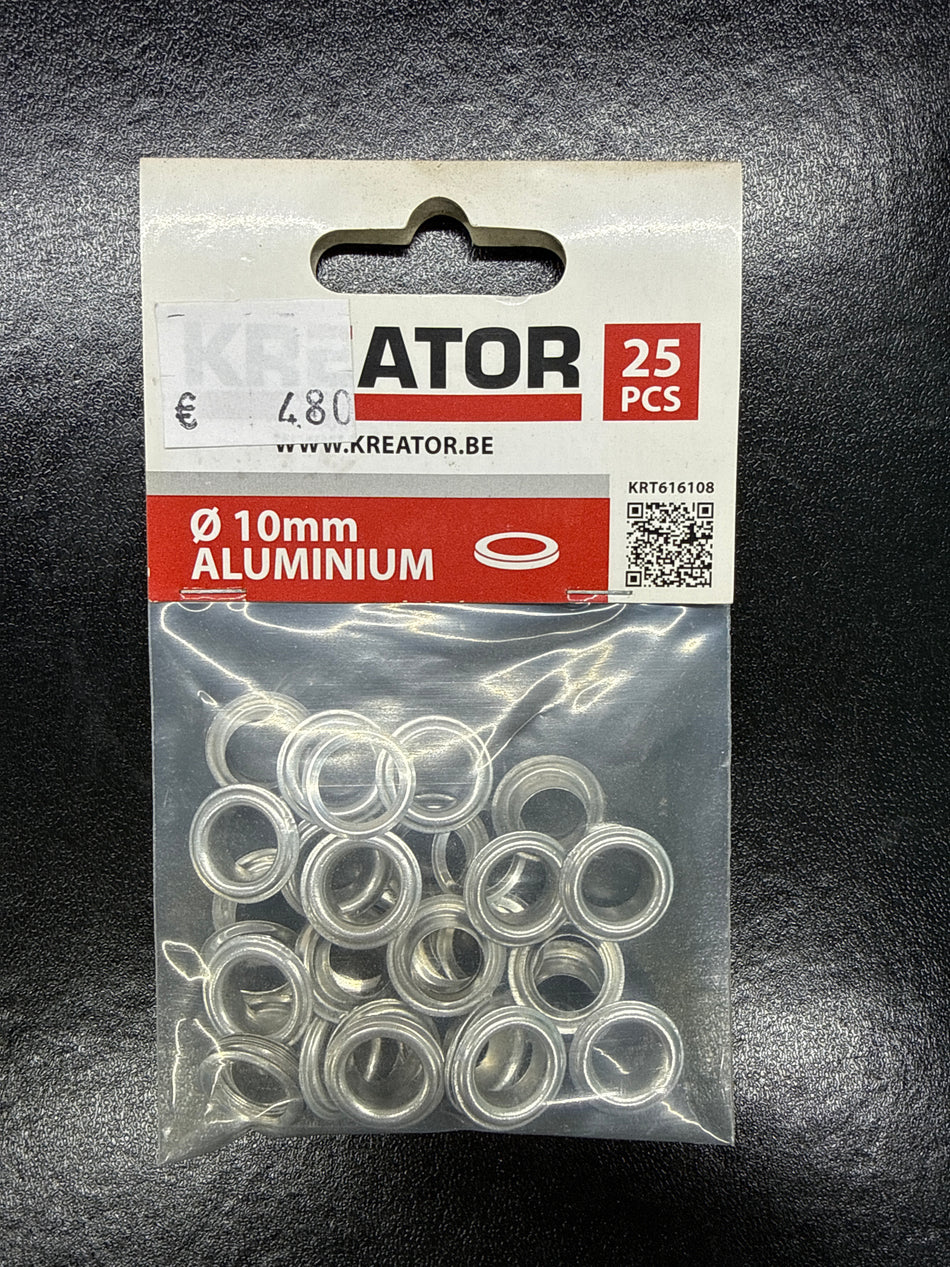 Kreator zeilring 10 mm 25 stuks