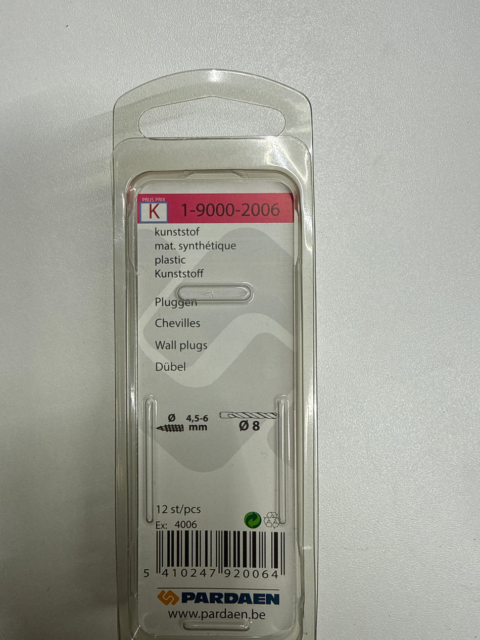Kunststof 8x40mm