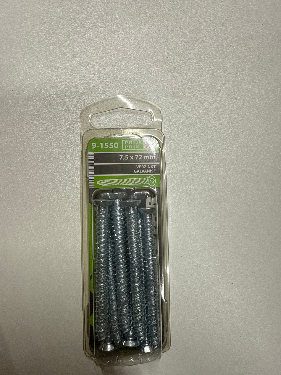 Verzinkt 7,5x72mm