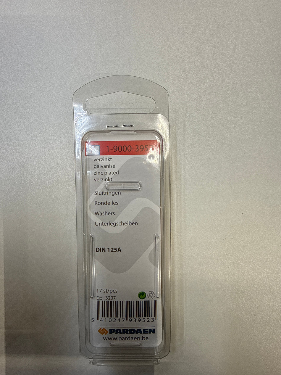 Platte sluitringen, verzinkt - M10 x 21 mm