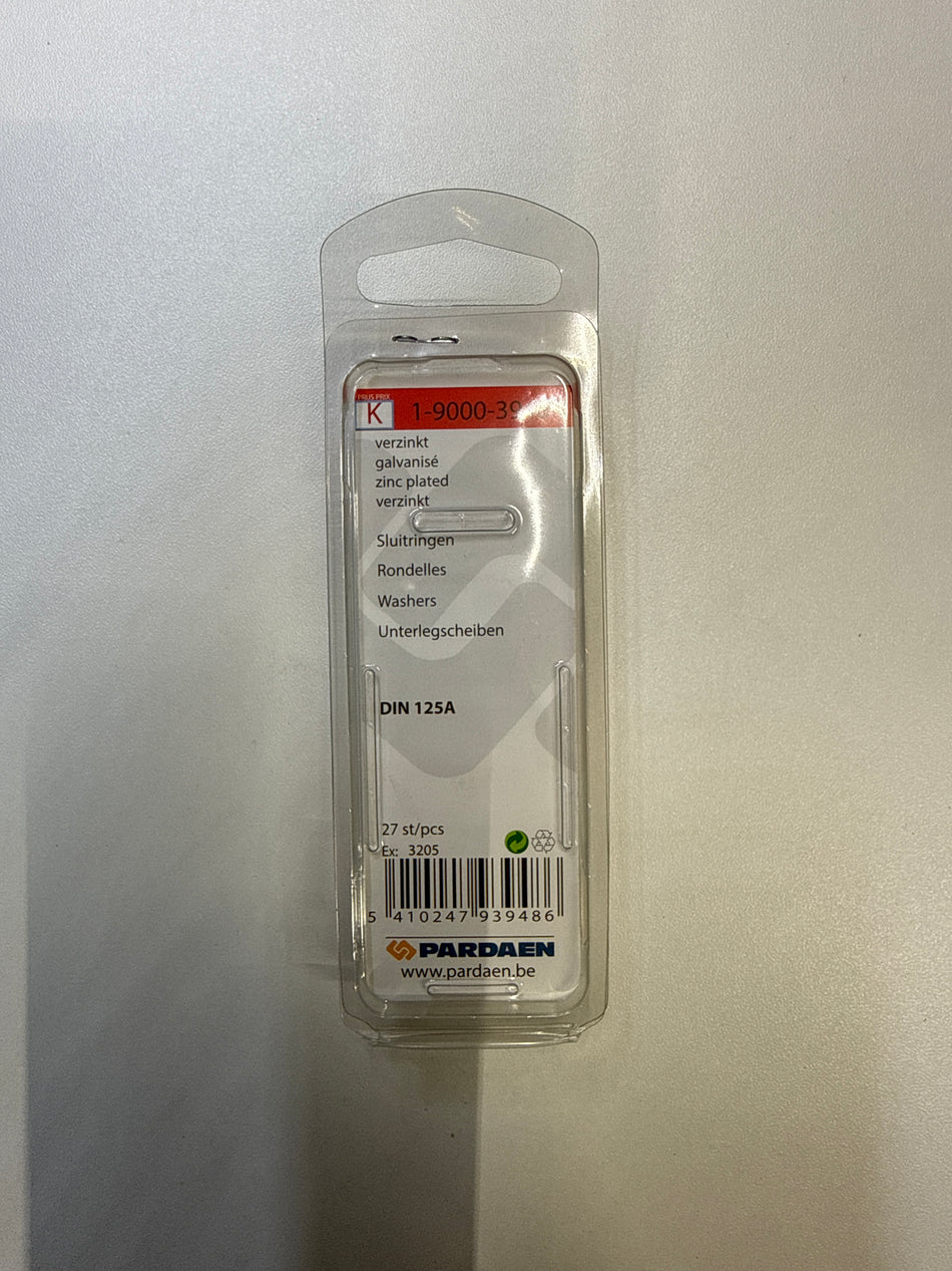 Platte sluitringen, verzinkt - M7 x 14 mm