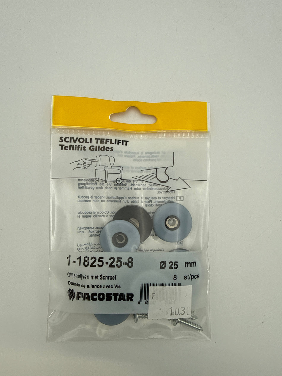Glijschijven met schroef 25 mm