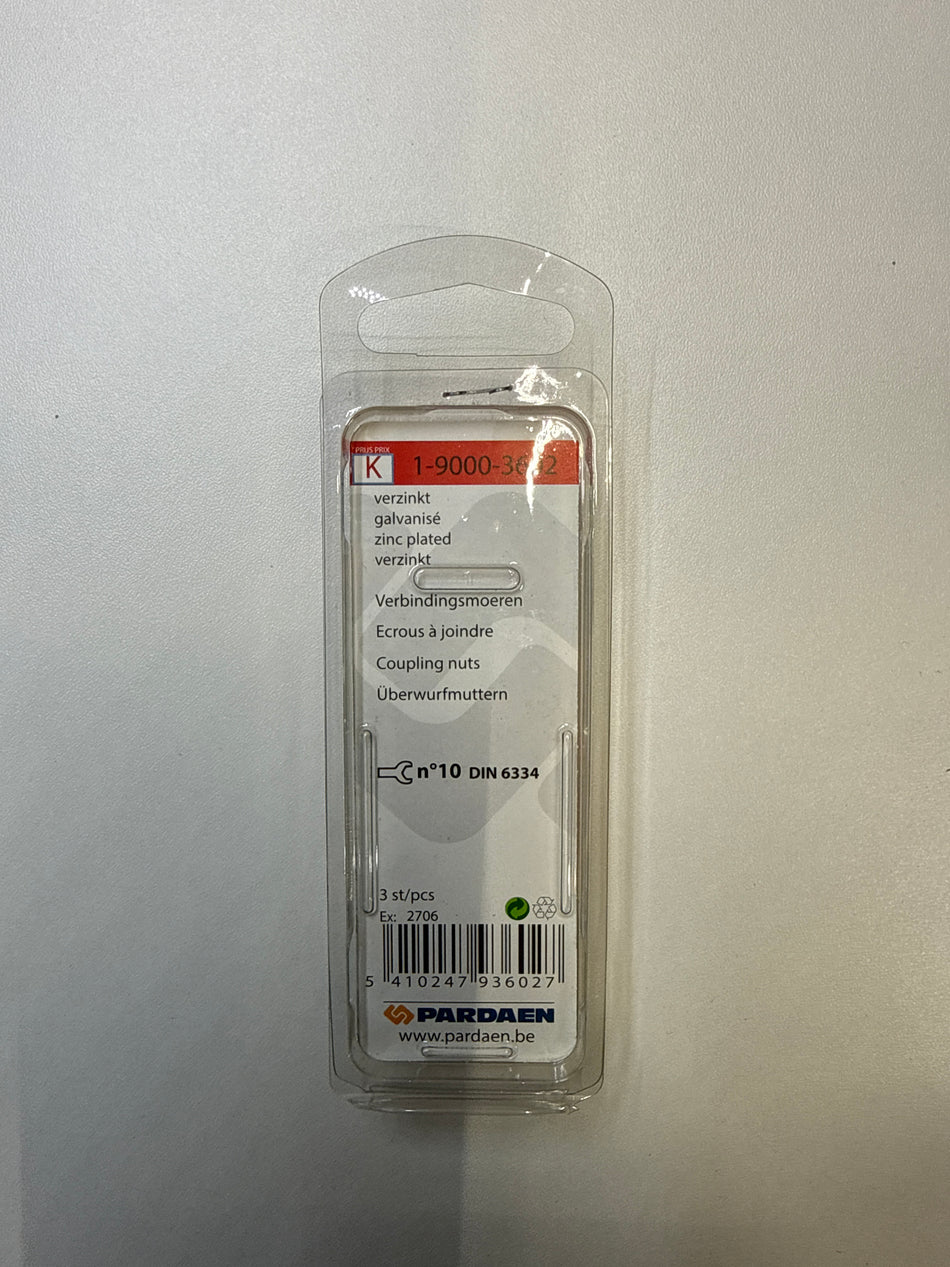 Verbindingsmoeren, verzinkt - M6 x 18 mm