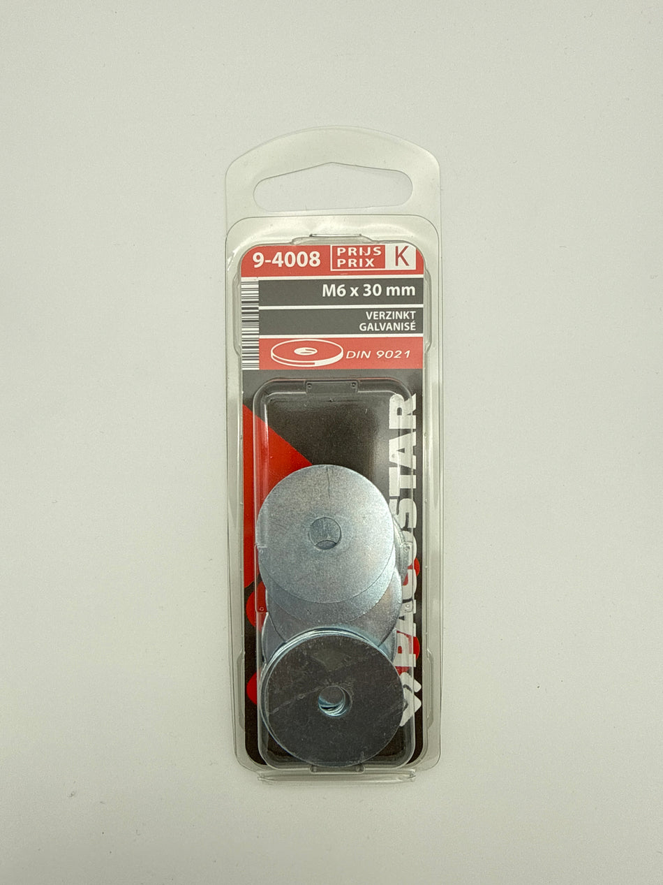 Koetswerksluitringen, verzinkt - M6 x 30 mm