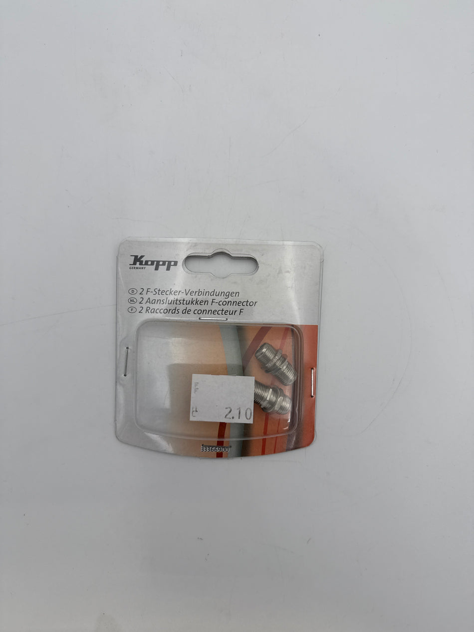 2 Aansluitstukken F-connector