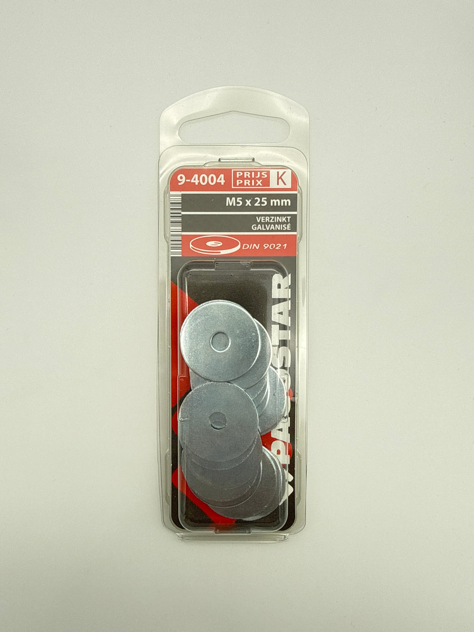 Koetswerksluitringen, verzinkt - M5 x 25 mm