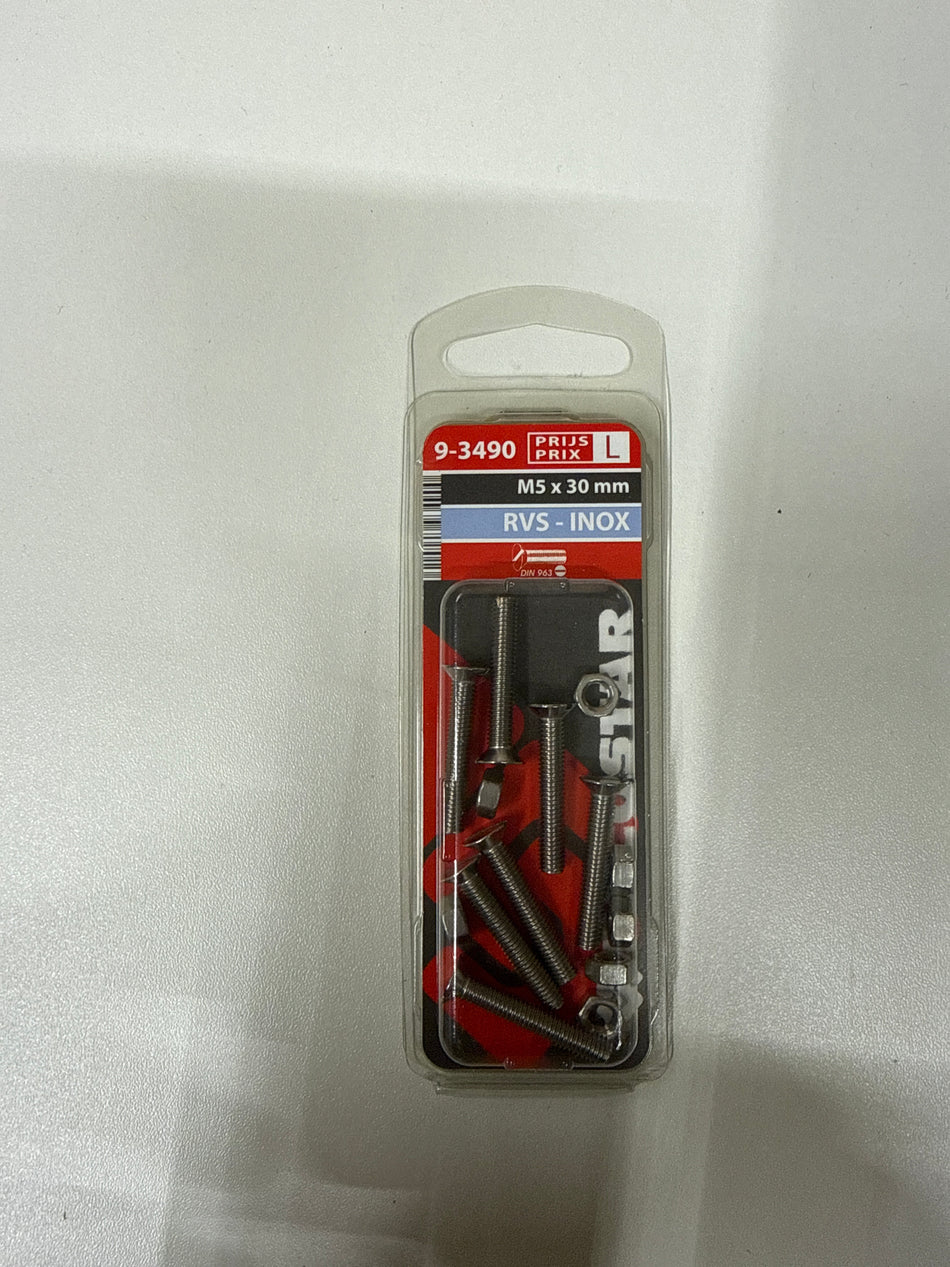 Rvs M5x30mm