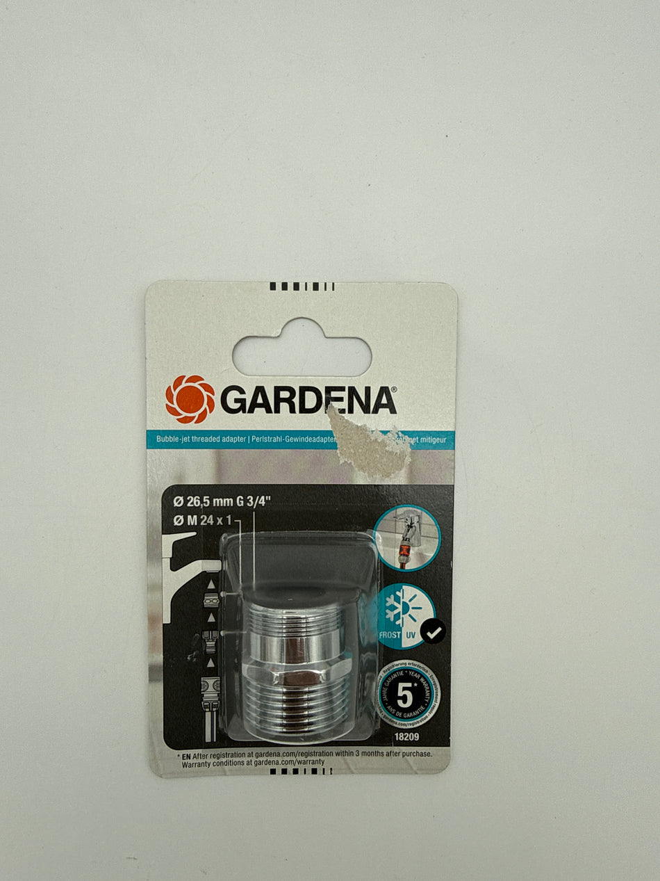 Schroefadapter voor zachte bruisstraal Dia 26,5mm