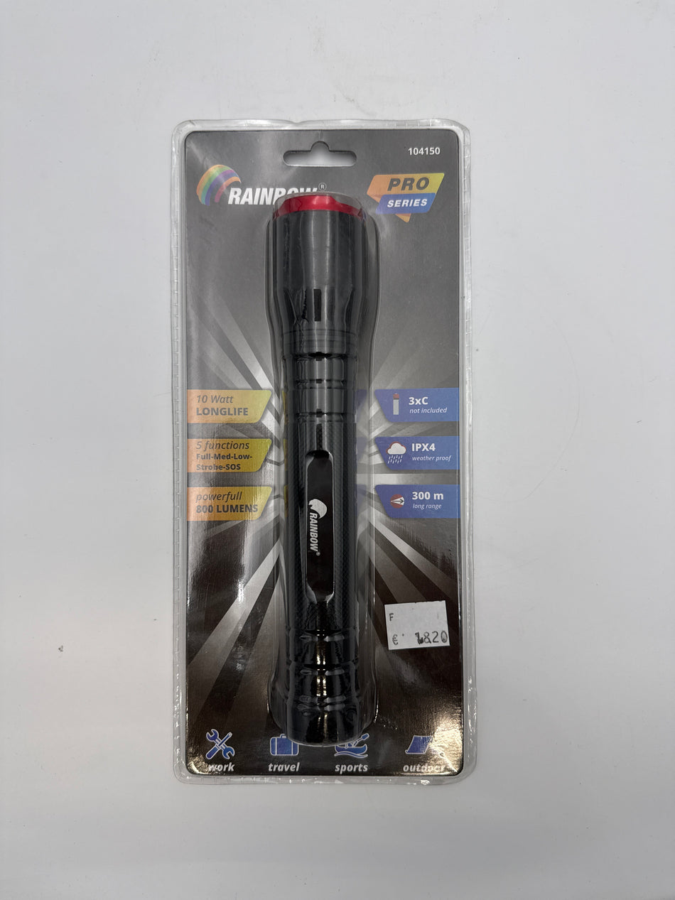 Rainbow pro series zaklamp 800lm