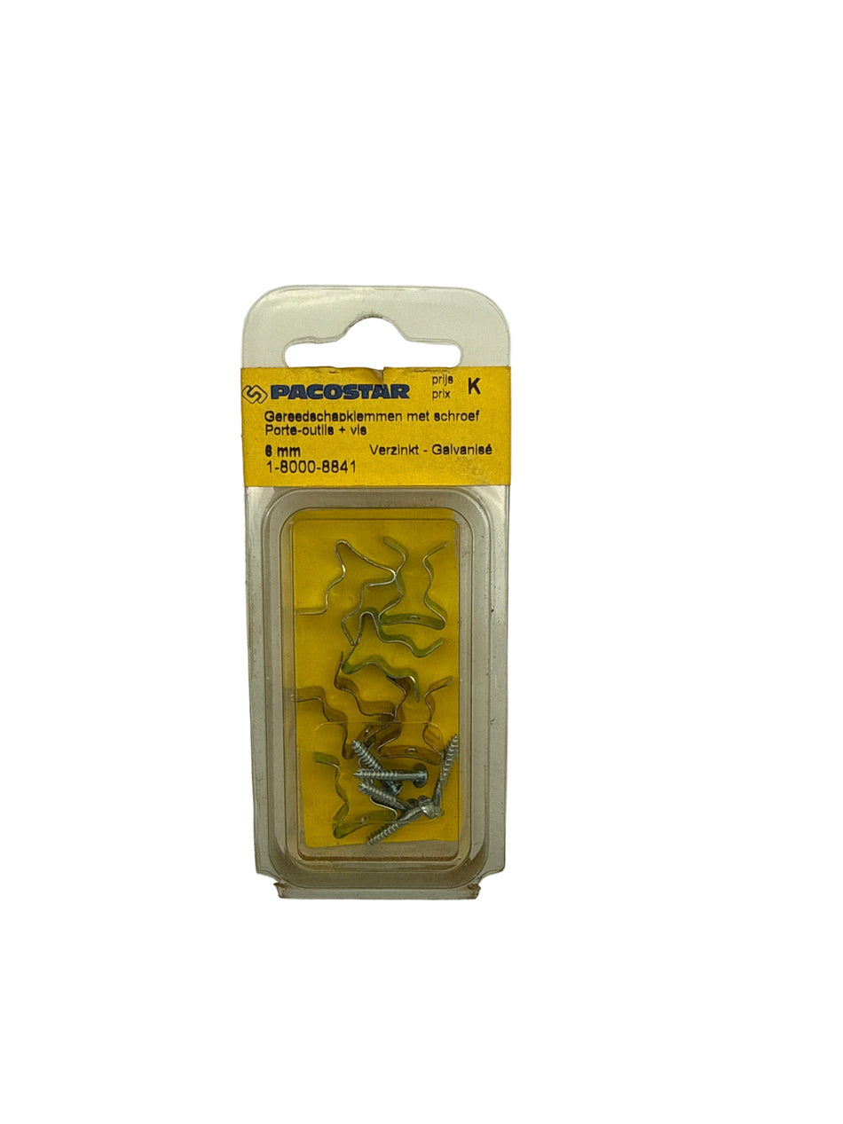 gereedschapsklemmen met schroef 6mm