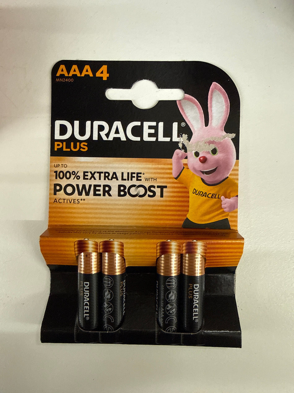 Duracell Plus Power AAA – 4-pack