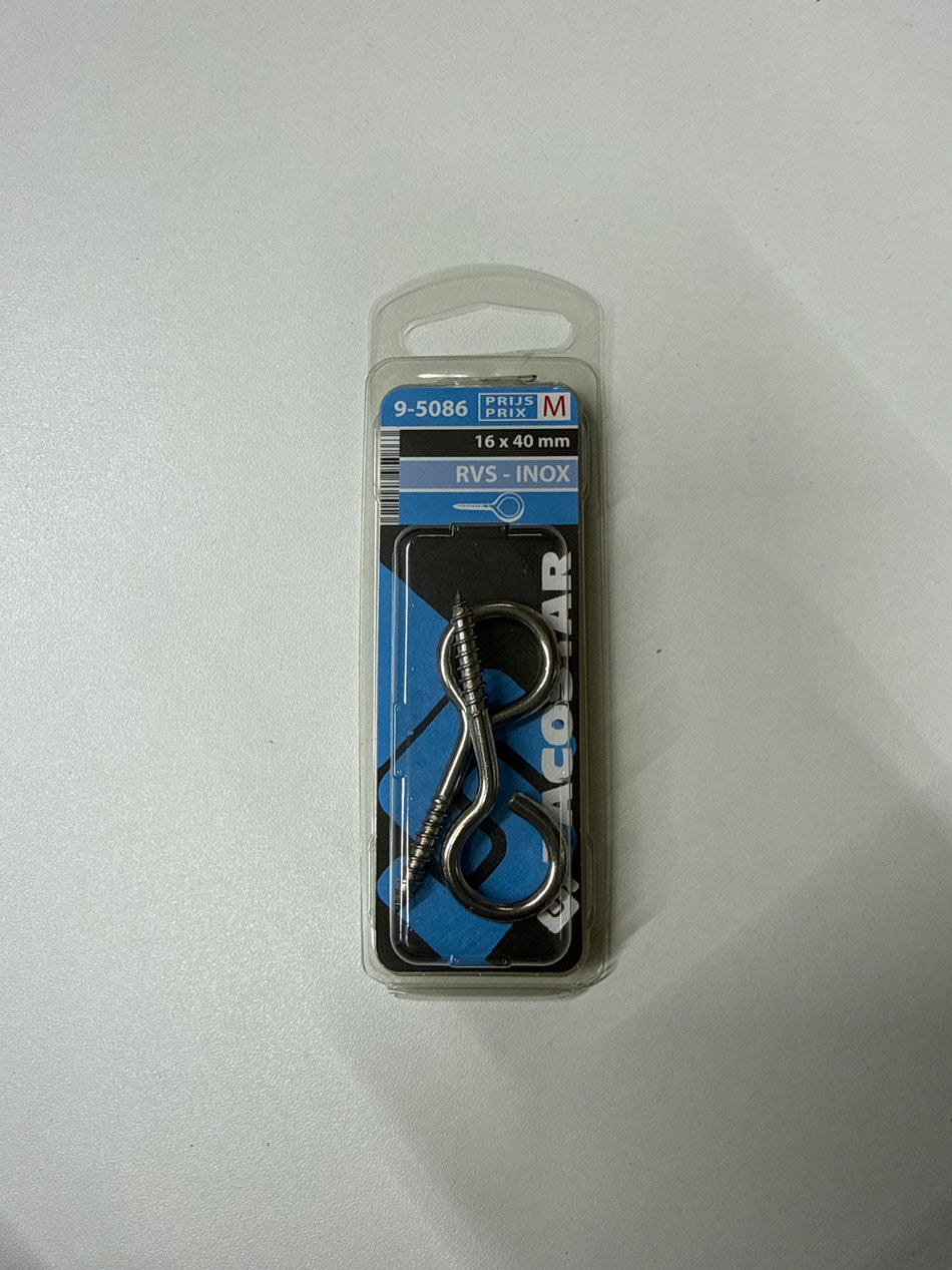 Rvs 16x40mm