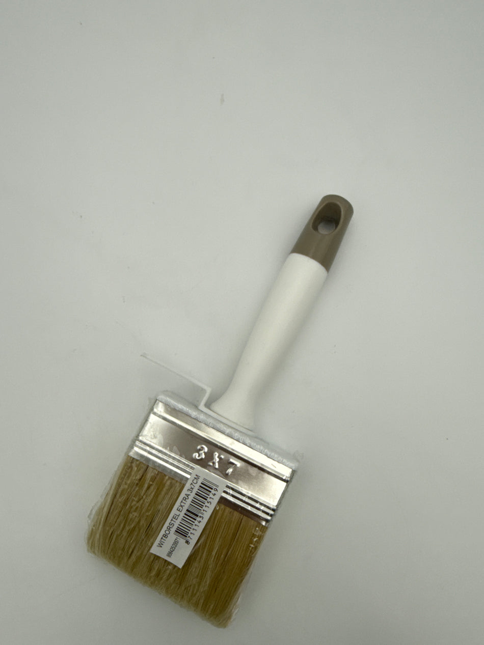 Witborstel extra 3X7cm