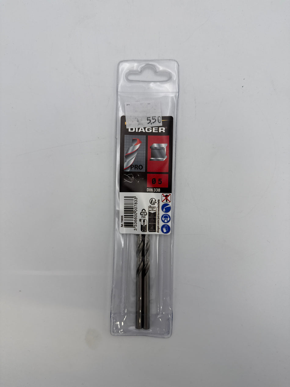 2 METAALBOREN 729 PRO (ETUI) - 5 mm