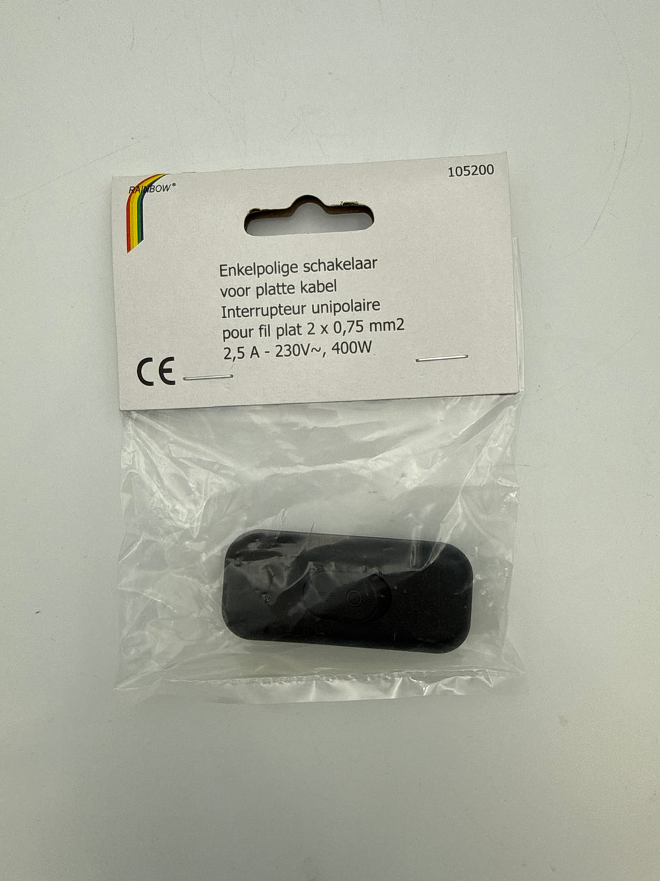 Schakelaar Voor platte kabel enkelpolig