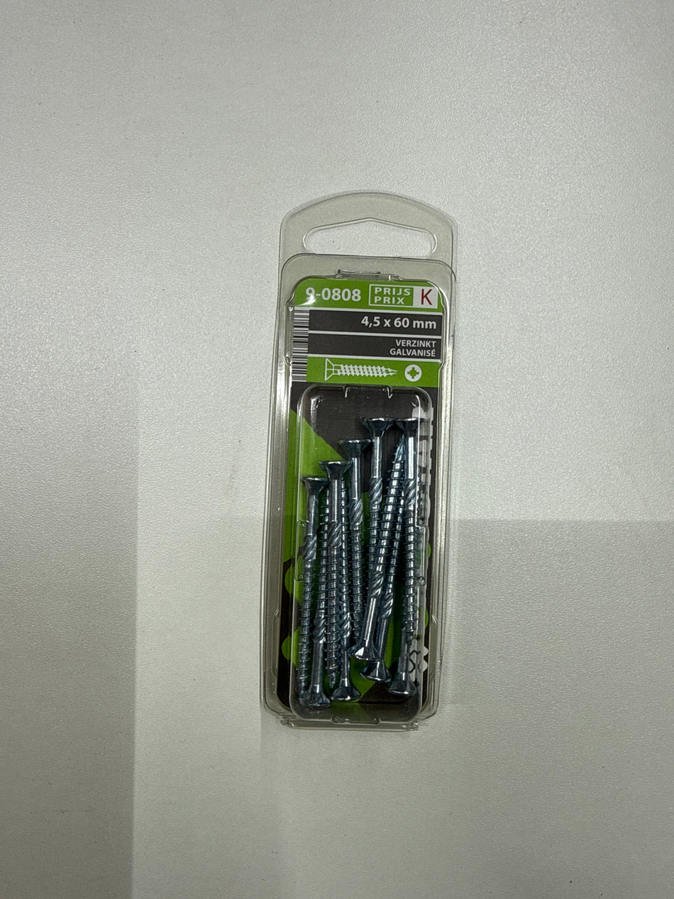 Verzinkt 4,5x60mm