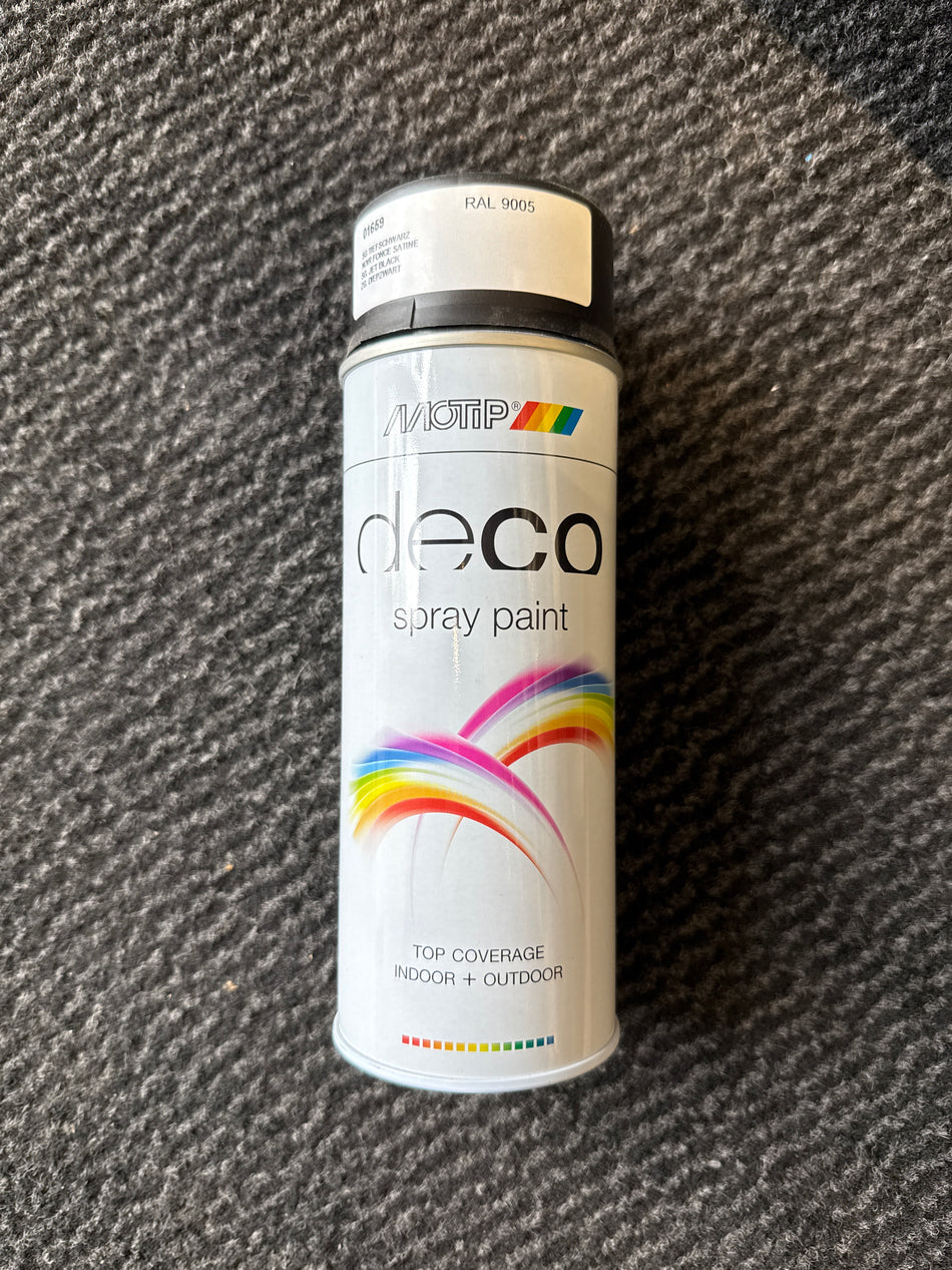 Spray paint Zwart Satin