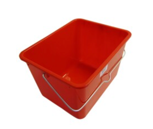Verfemmer kunststof 7 liter rood 26x19,5x19cm