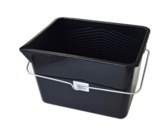 Verfemmer zwart plastiek  8L met uitgieter