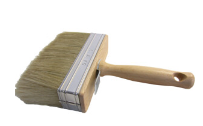 Latexborstel hout blond 4x14 cm