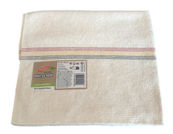 Dweil Gestikt wit 60x70cm 93% gerecycleerde vezel