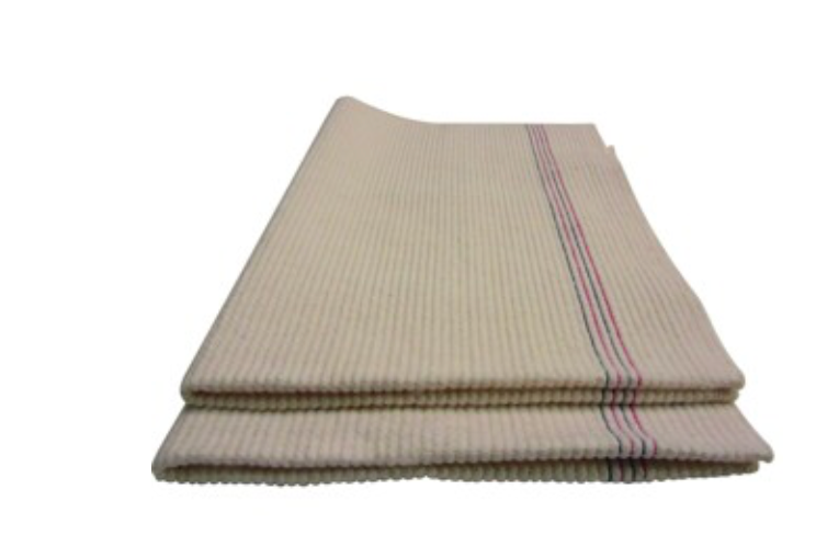 Dweil gestikt katoen viscose 50x80cm