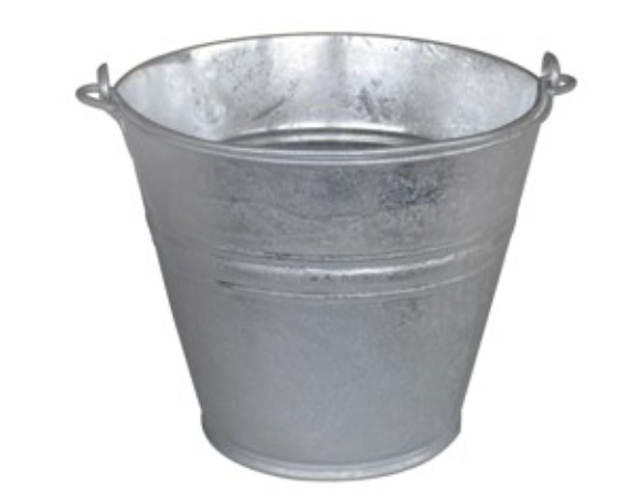 Emmer 12 liter gegalvaniseerd