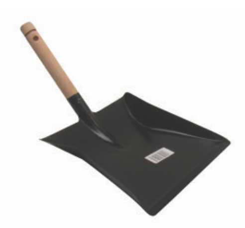 STOFBLIK metaal houten steel