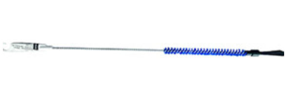 FLESSENBORSTEL Ø 10 nylon blauw met top