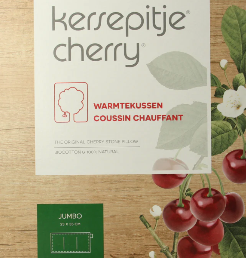 Kersepitje warmtekussen 13x55cm