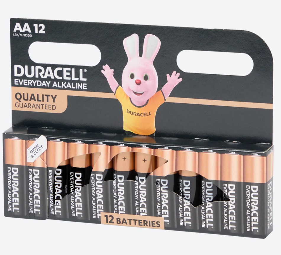 Duracell batterijen AA 12 stuks