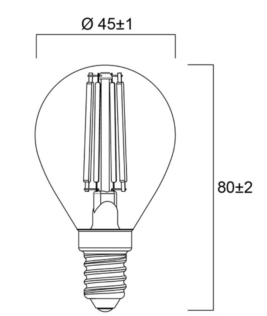 Sylvania E14 LED Kogellamp Mat 4.5W – Helder Wit (4000K) Dimbaar