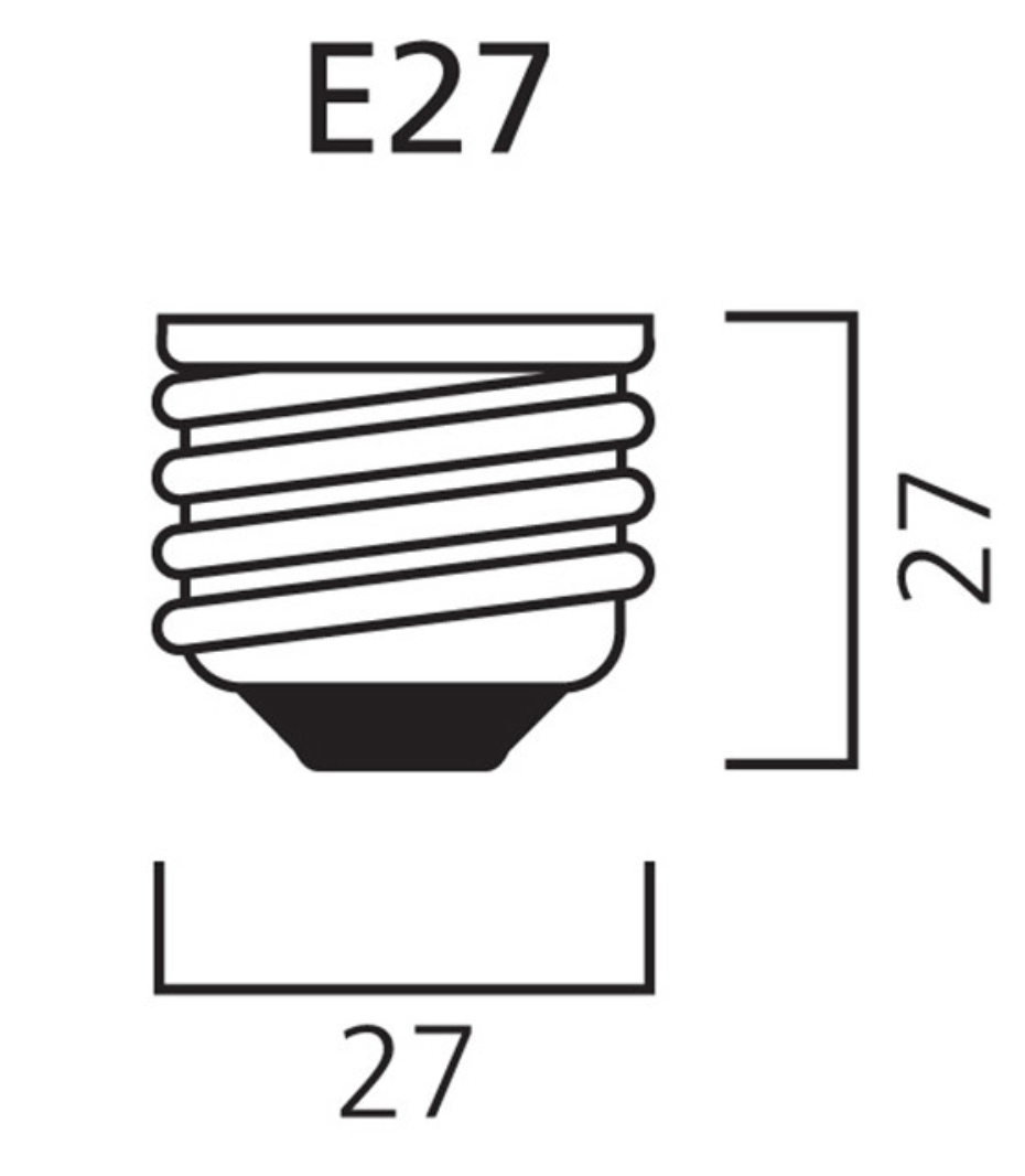 Sylvania E27 LED Peerlamp Mat 7W (60Watt)  – Warm Wit (2700K)