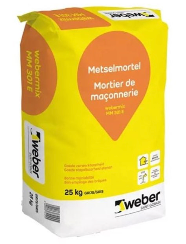 Webermix MM301 Fijne Metselmortel 25 kg – Gebruiksklare Metselmortel