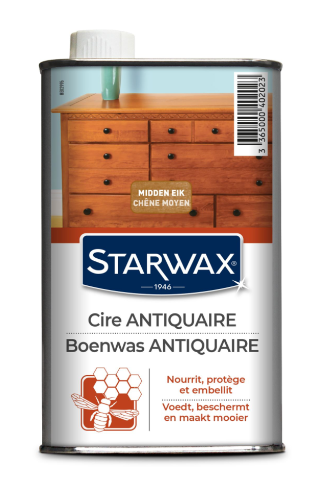 Starwax Boenwas Midden Eik 0,5L – Voedt & Beschermt Hout