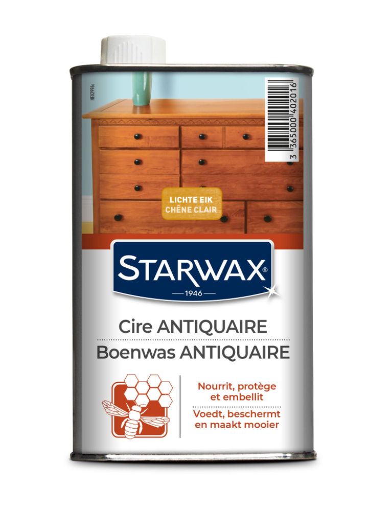 Starwax Boenwas Lichte Eik 0,5L – Voedt & Beschermt Hout