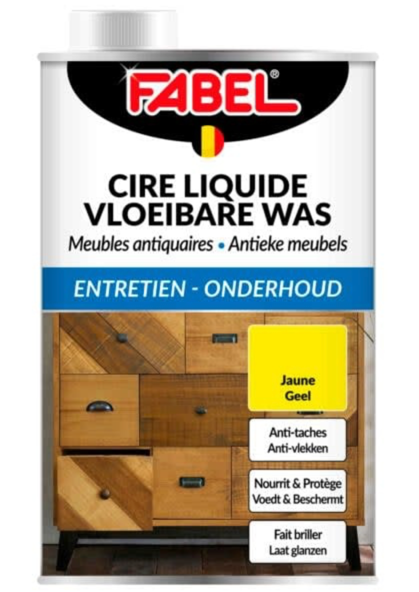 FABEL Boenwas Geel 1L – Voedt & Beschermt Hout