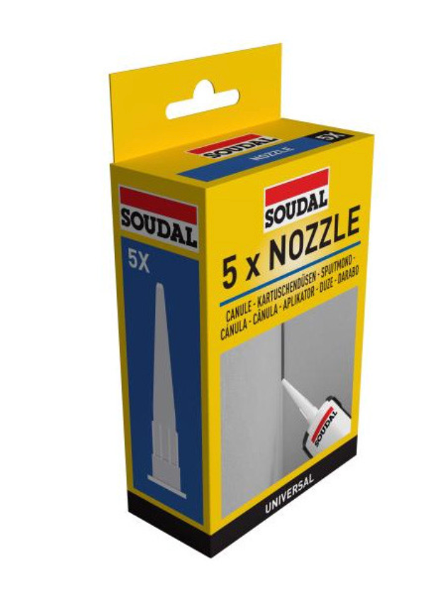 Soudal Nozzle Reserve Spuitmond voor Kitkokers (5 stuks)