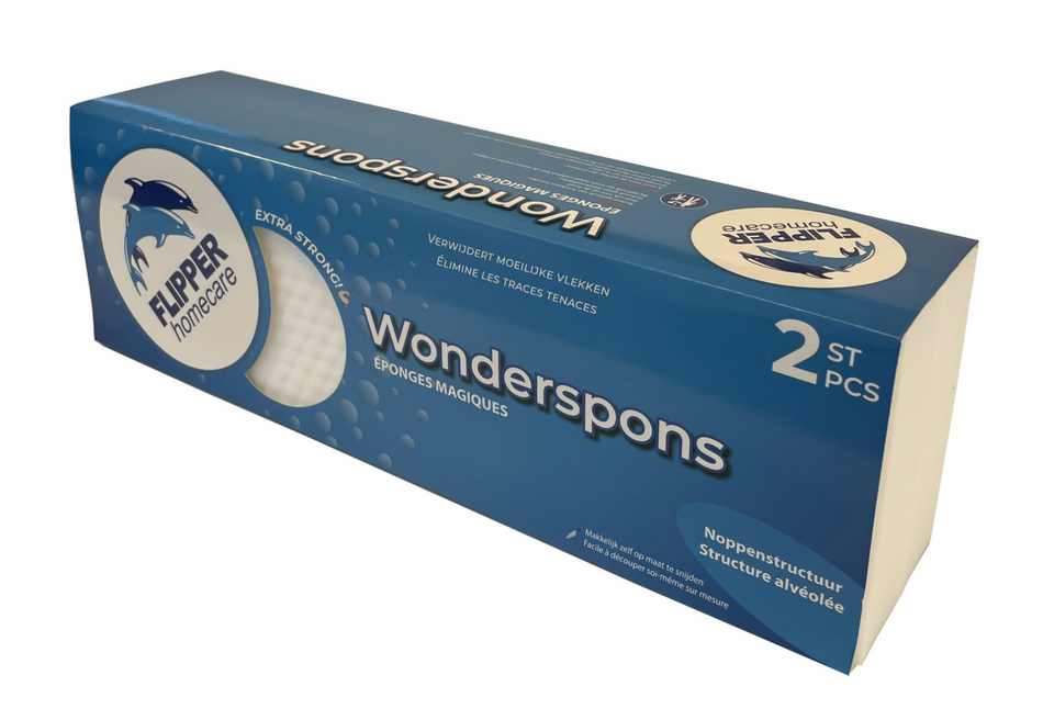 Flipper Wonderspons – Melaminespons voor Hardnekkig Vuil